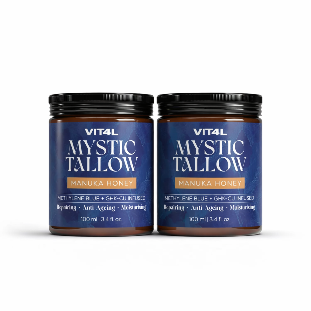 ghk-cu system wide benefits AzulBotanicals Methylene Blue infused Whipped Grass fed/finished Tallow Balm  3.4 OZ 1.7 OZ and GHK-Cu with Methylene Blue 3.4 OZ 1.7 OZ (Methylene Blue  3.4 Ounce) | Buy Now with Express International Delivery